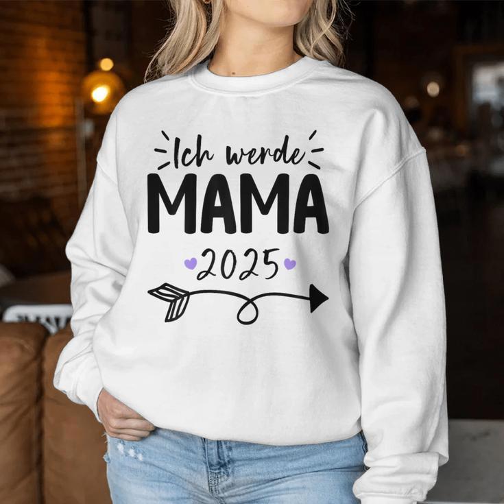 Women's Ich Werde Mama 2025 Sweatshirt Frauen Lustige Geschenke