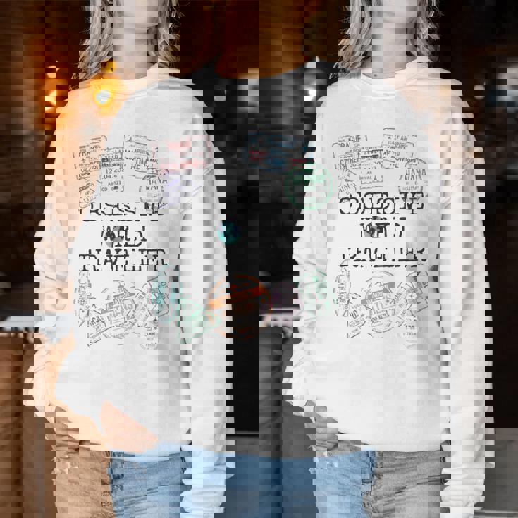 World Traveler Per Uomini E Donne Regalo Periaggiatori Women Sweatshirt Regalos divertidos