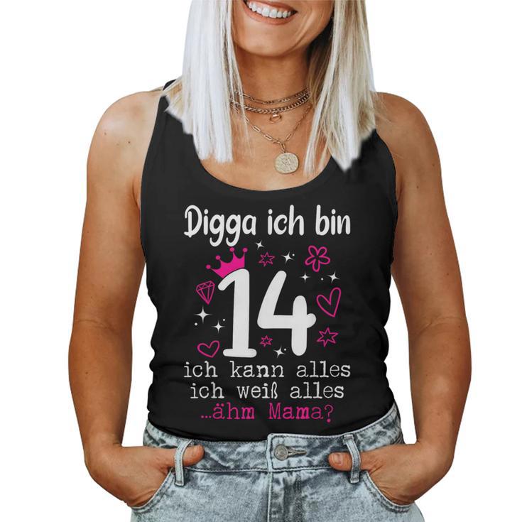 14Th Birthday Girl Digga Ich Bin 14 Jahre Nager Tank Top Frauen