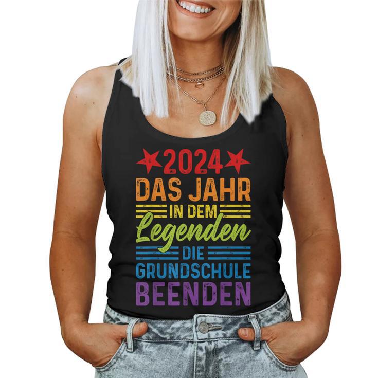 2024 Das Jahr In Dem Leggenden Die Grundschule Beenden Tank Top Frauen