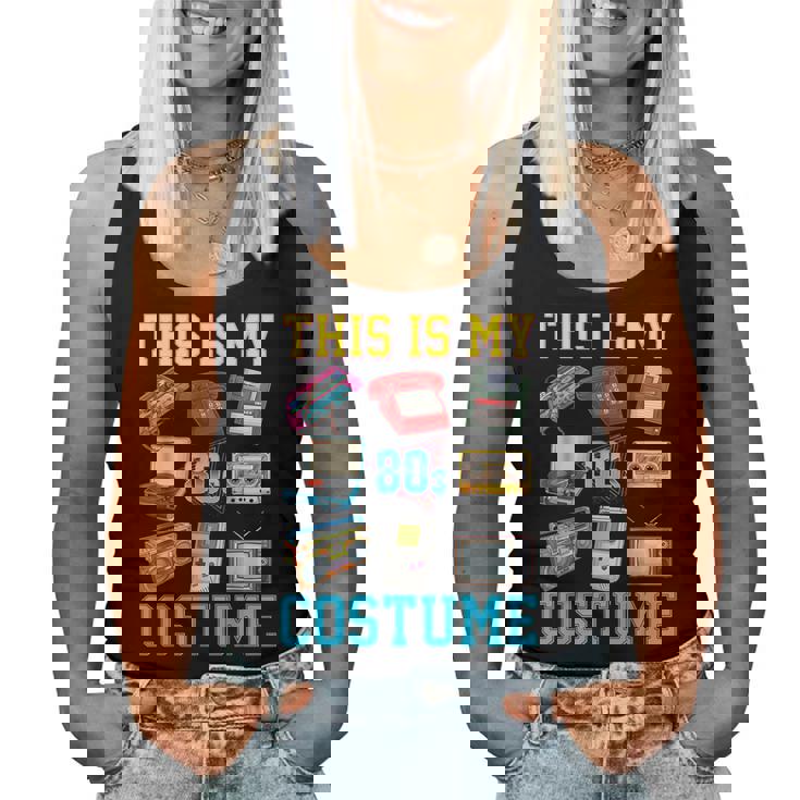 This Is My 80S Costume 1980S Party 80'S Outfit Women Women Tank Top