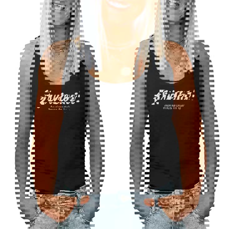 Arrivederci Recuerdos De Italia Cuello Camiseta sin mangas para mujer