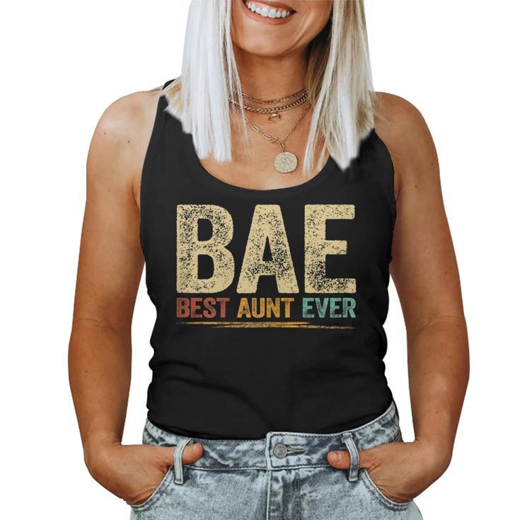 Best Aunt Ever Retro Aunt Auntie Camiseta sin mangas para mujer