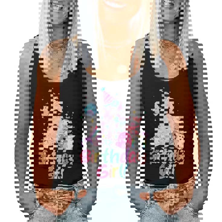 Birthday Girl 6Th Birthday Squish Squad Mallow Girls Women Tank Top