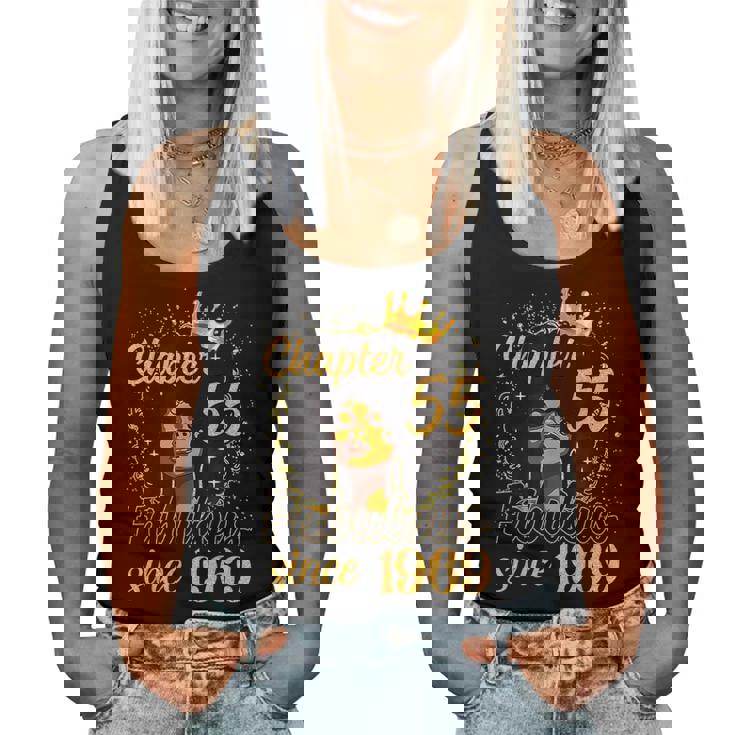 Chapter 55 Fabulous Since 1969 55Th Birthday Melanin Women Tank Top