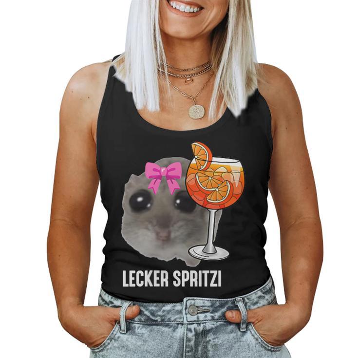 Delicious Spritzi X Sad Hamster Meme Girl Hallöchen Aperölchen Tank Top Frauen