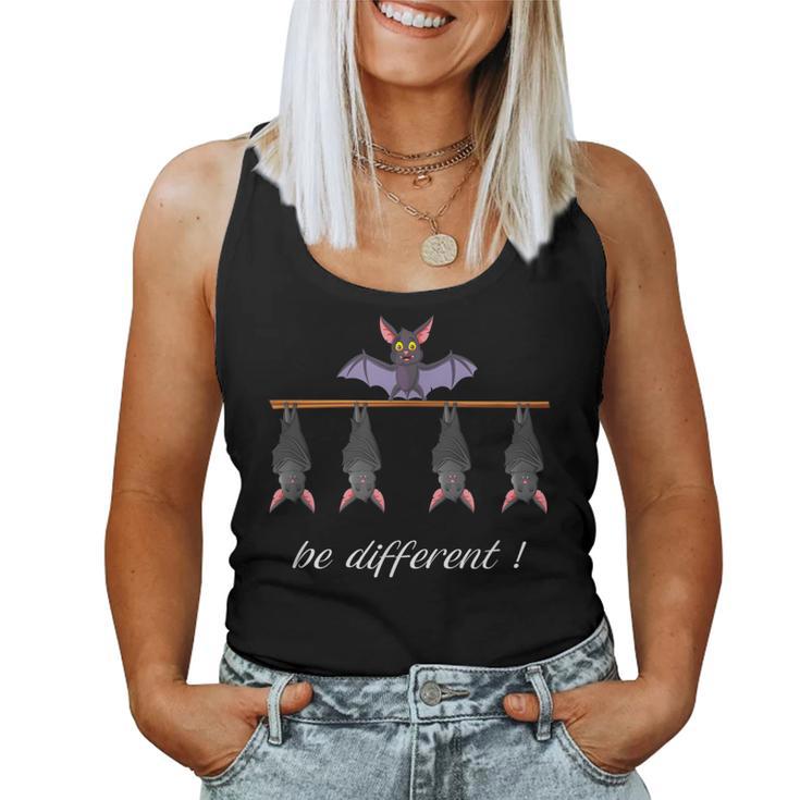 Be Different Women's Bat Slogan Tank Top Frauen