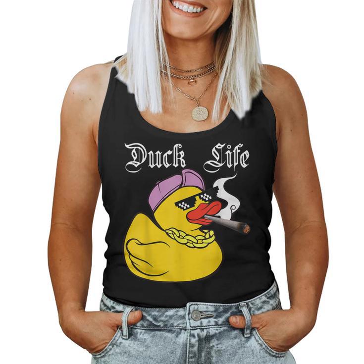 Duck Life Gangster Quietscheente Lustiges Ente Tank Top Frauen