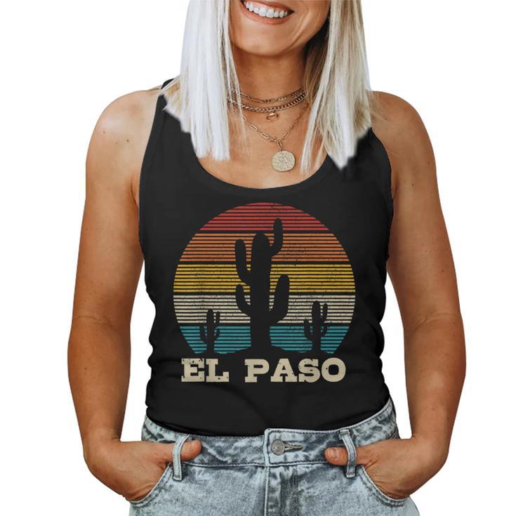 El Paso Texas Cactusintage Souvenir Tank Top Frauen