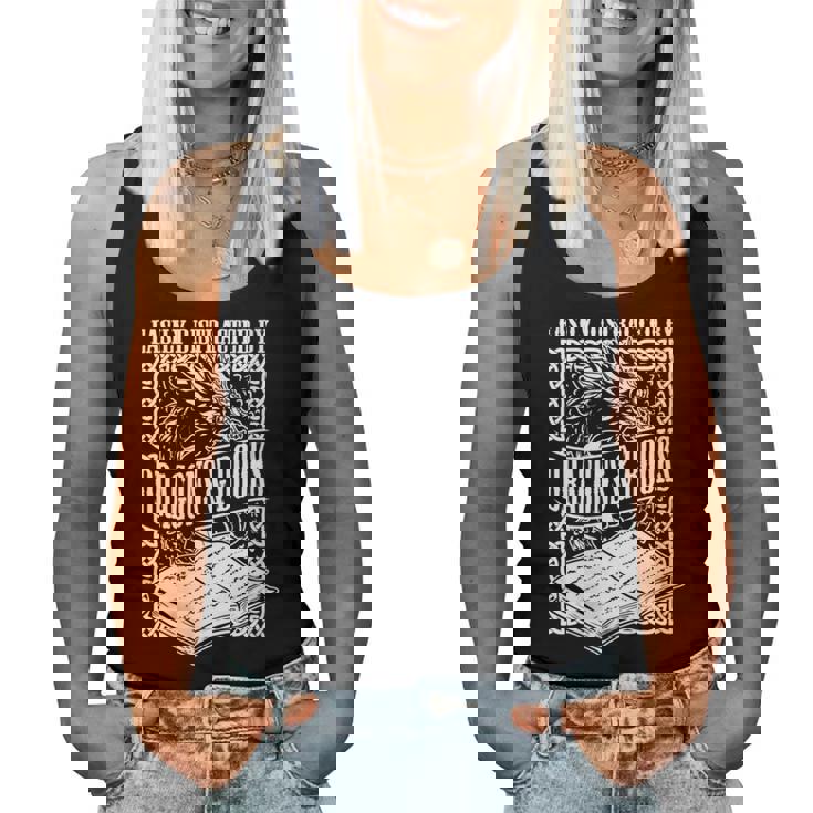 Facilement Distrait Par Les Illustrations Dragons & Books Débardeur pour femme