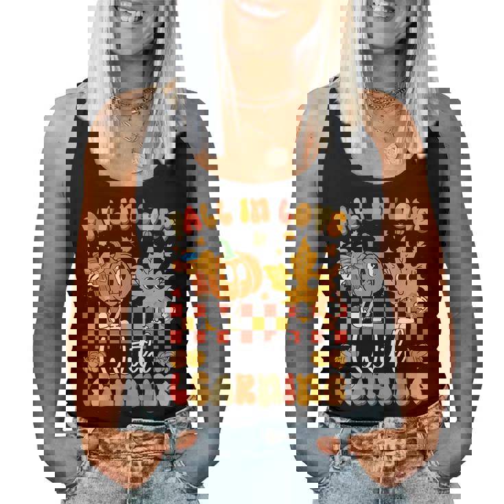 Fall In Love With Learning Teacher Autumn Pumpkin Women Tank Top