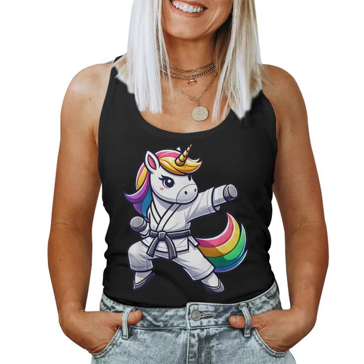 Karate Unicorn Athlete Belt Boys Girls Tank Top Frauen