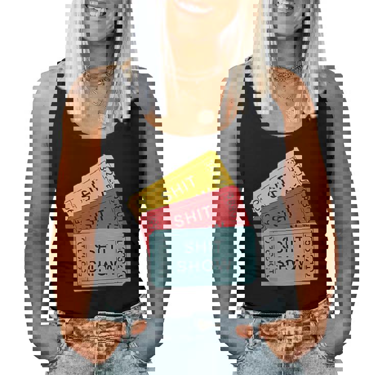 Sarcastic Retro Tickets To The Shit Show Women Tank Top