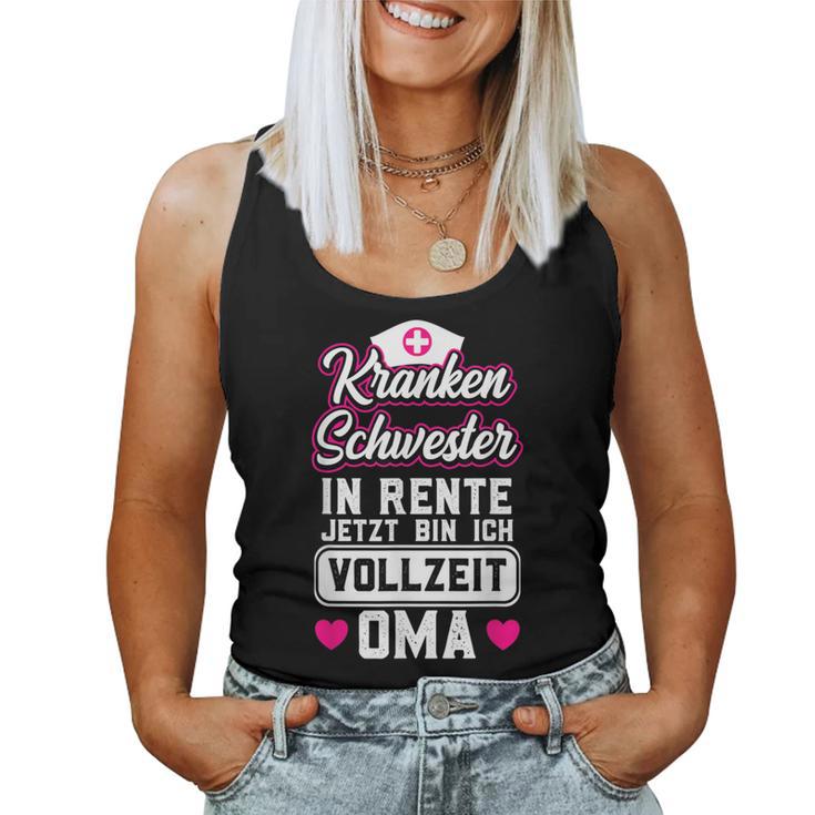 Grandma Retirement Pension Nurse Tank Top Frauen