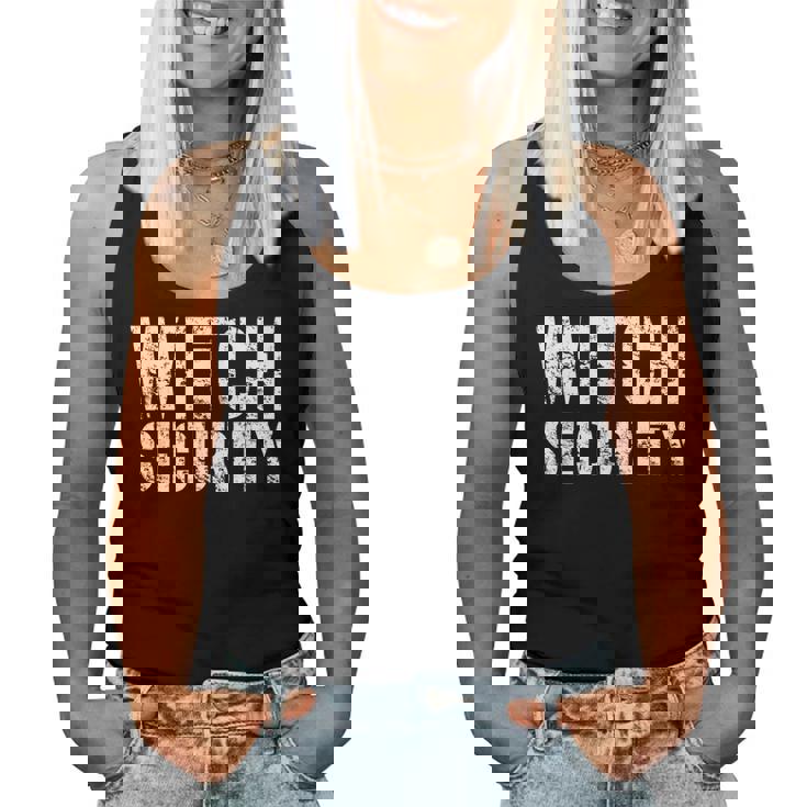 Halloween Dad Mom Daughter Adult Costume Witch Security Women Tank Top Halloween Dad Mom Daughter Adult Costume Witch Security Women Tank Top