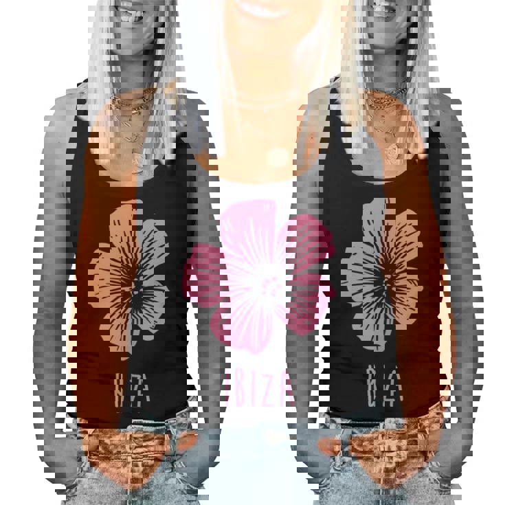 BlackEyePatch Hibiscus TANK TOP White！ HIBISCUS_OG_LABEL_CROPPED_TANK