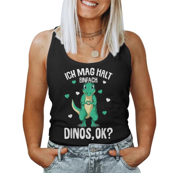 Ich Mag Halt Dinos Dinosaur T-Rex Girls' Children's Dinosaur Tank Top Frauen