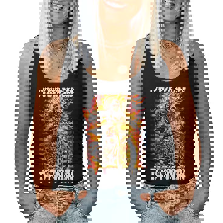 I've Never Talked To A Woman Cringe Skeleton Camiseta sin mangas para mujer