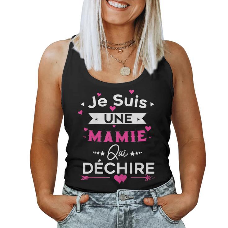 T-Shirt "Je Suis Une Mamie Qui Déchire" - Design Fleuri - Cadeau Fête Des Grands-Mères - Coupe Classique - 6