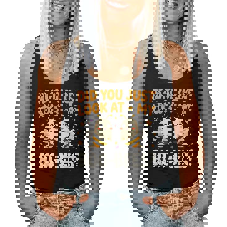 Did You Just Look At My Boo-Bees Halloween Boo Bee Women Tank Top