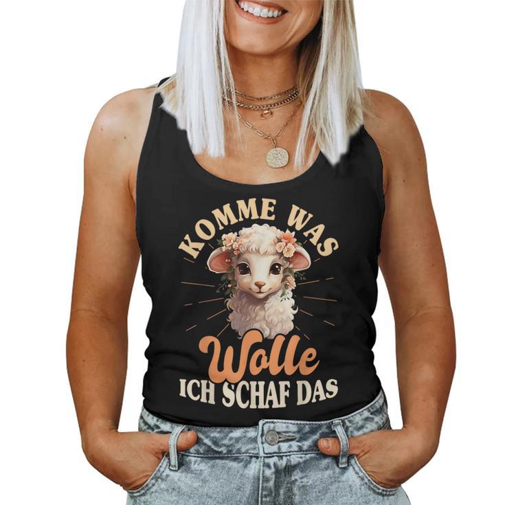 Komme Was Wolle Ich Schaf Das Sheep Farmers Tank Top Frauen