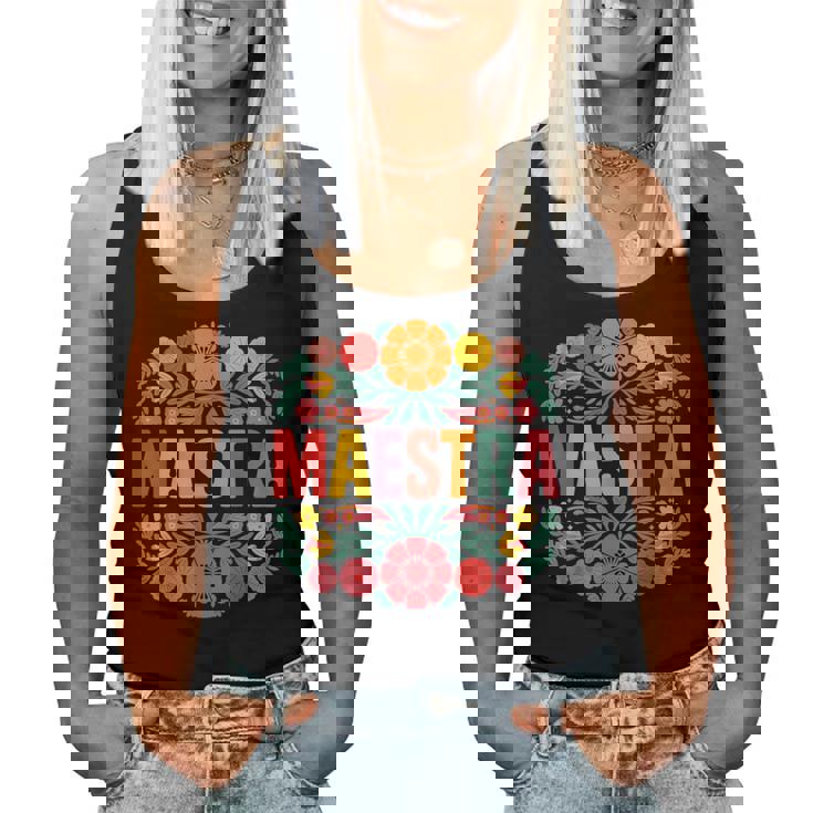 Maestra Spanish Teacher Bilingual Women Tank Top