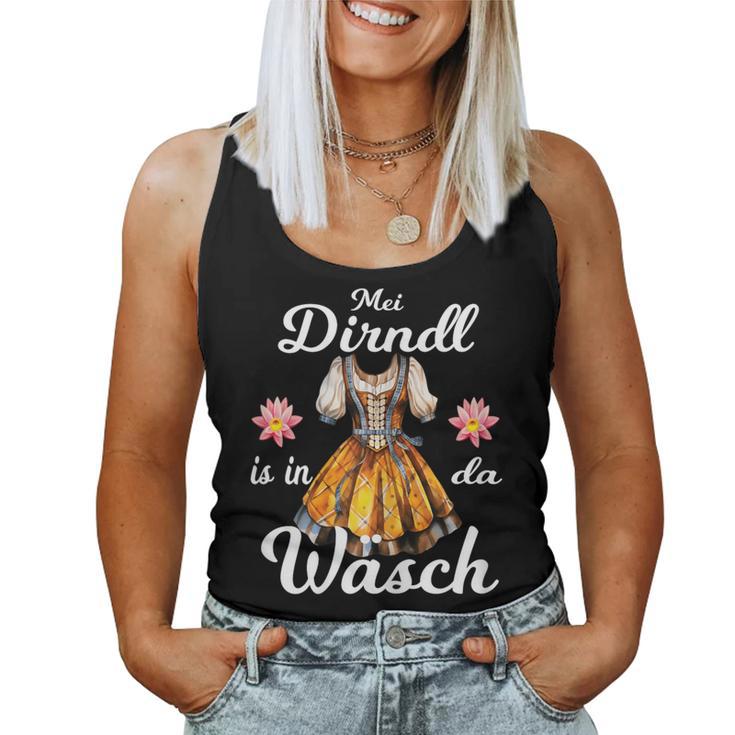 Mei Dirndl Is In Da Wäsch Lausmadl Women's Dirndl Costume Tank Top Frauen