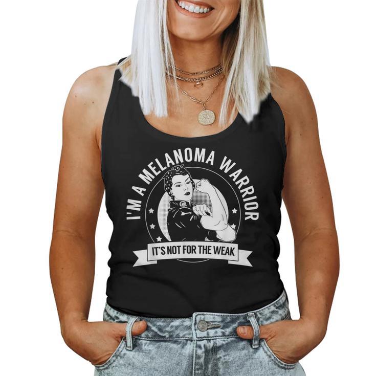 Melanoma Warrior Nftw Melanoma Conciencia Camiseta sin mangas para mujer