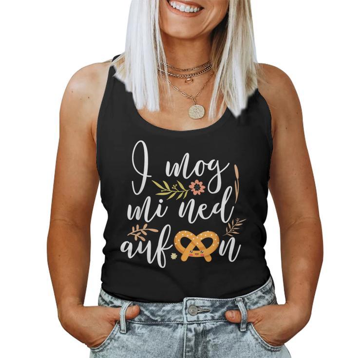 I Mog Mi Ned Aufbrezelnolksfest Beer Dirndl Costume Tank Top Frauen