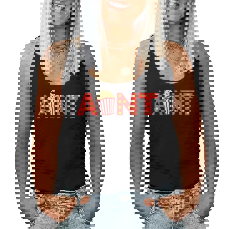 Movie Night Party Aunt Movie Theme Birthday Party Matching Women Tank Top