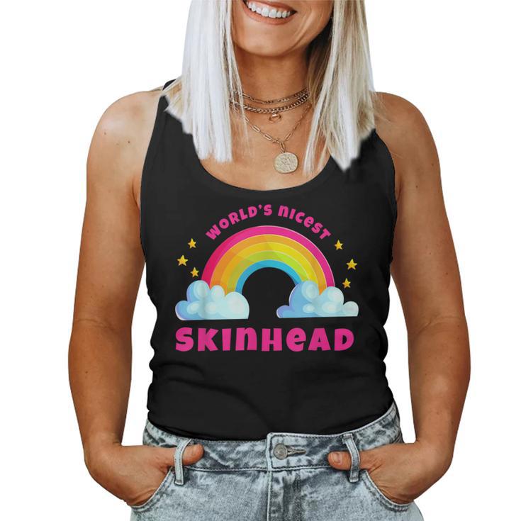 Música De Skinhead Sarcastic Retro Divertida Skinhead Del Mundo Camiseta sin mangas para mujer