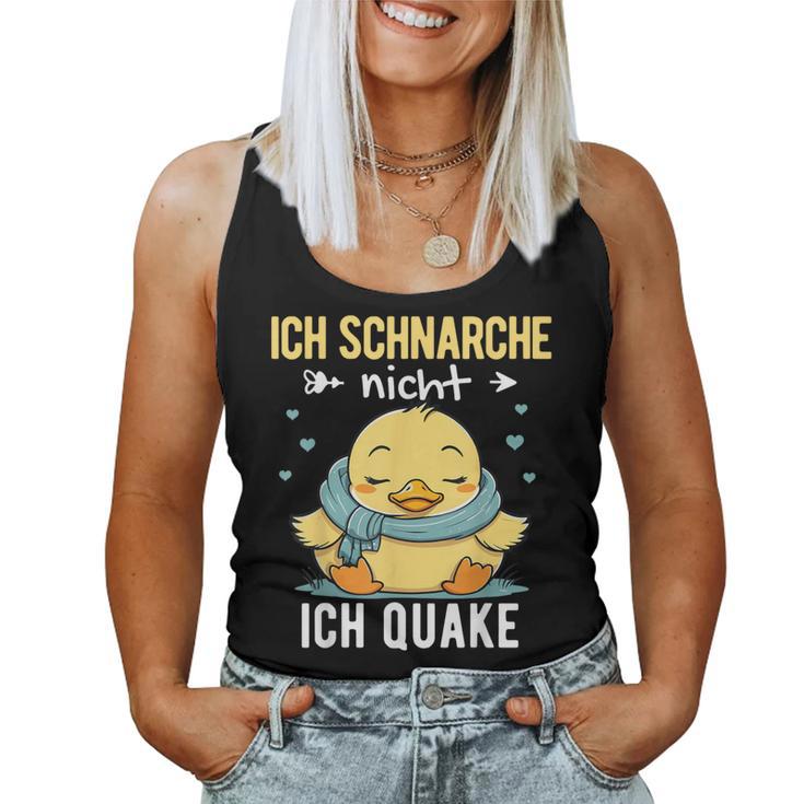 Nightdress Ich Schnarche Nicht Ich Quake Sleep Duck Tank Top Frauen