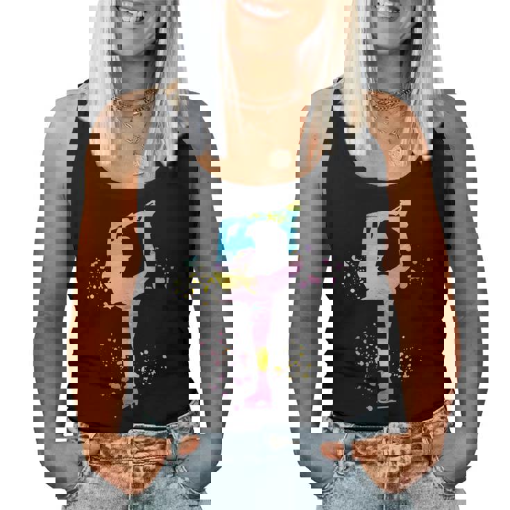 Pattinaggio Di Figura Pattinaggio Di Figura Ragazze Colorate Pattinaggio Sul Ghiaccio Canotta da donna