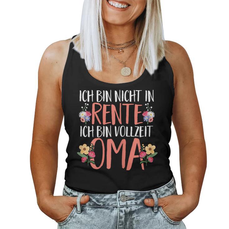 Retirement Rente Ich Binollzeit Oma Tank Top Frauen