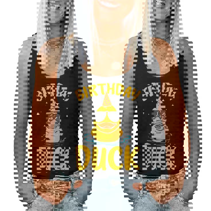 Rubber Duckies Birthday Duck Rubber Duck Women Tank Top