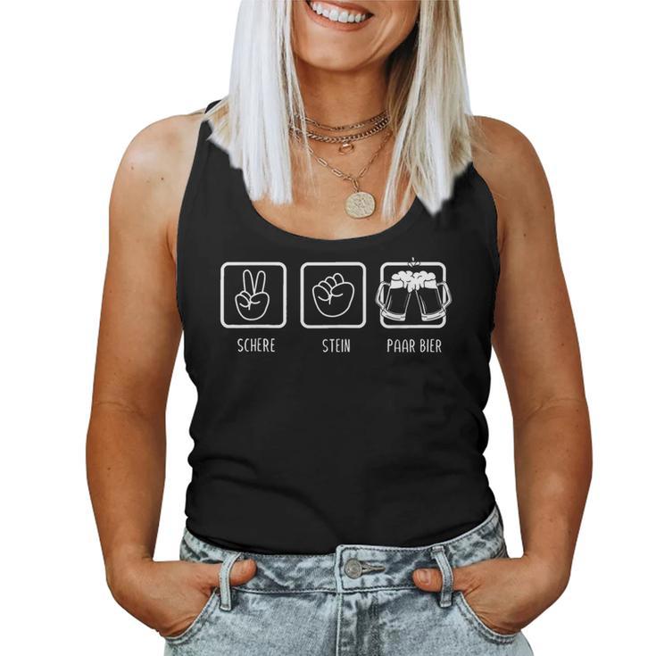 Schers Stone Pair Of Beer Sauf Drink Saying Tank Top Frauen