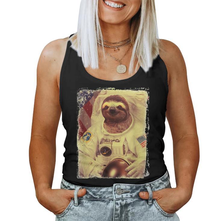 Sloth Astronaut & Women Tank Top Frauen