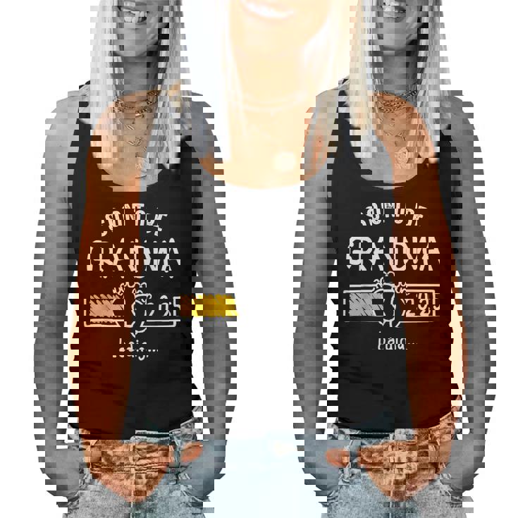Soon To Be Grandma 2025 Loading Promoted To Grandma 2025 Women Tank Top