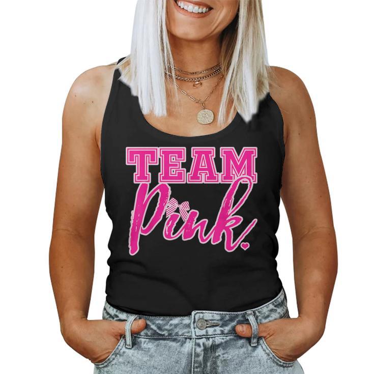 Team Pink Gender Reveal Team For Girls Tank Top Frauen