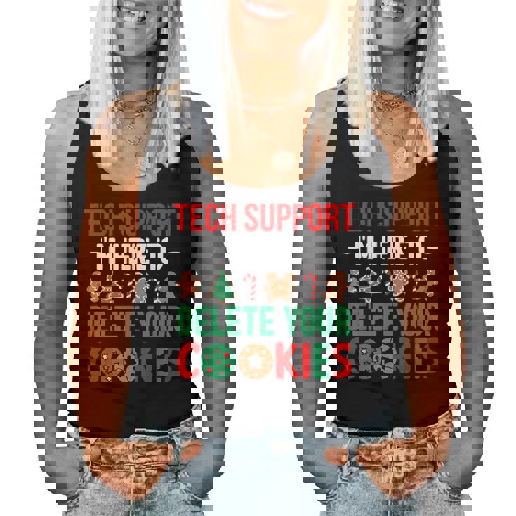 Tech Support Christmas Cookies Christmas Women Tank Top