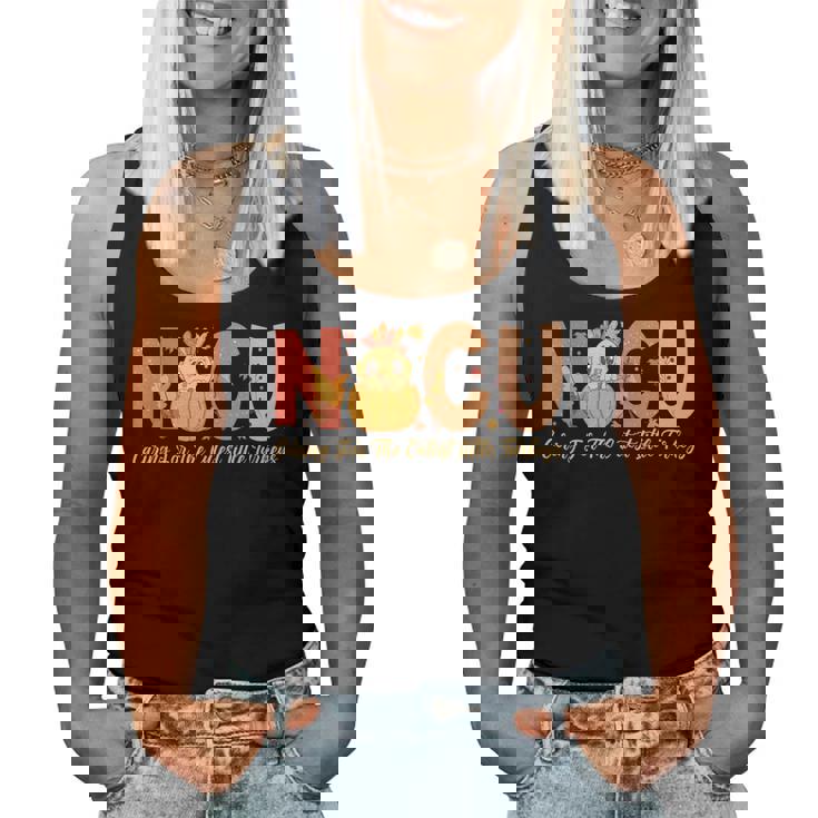 Thanksgiving Nicu Nurse Caring For The Cutest Little Turkey Women Tank Top