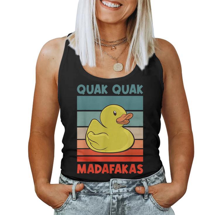 Vintage Quak Quak Madafakas Duck Tank Top Frauen