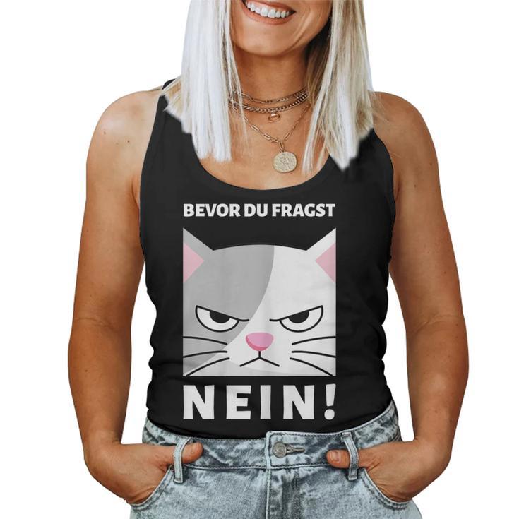 Women's Bevor Du Fragst Tank Top Frauen