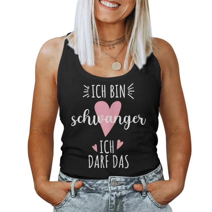 Women's Ich Bin Schwanger Ich Kann Das Behind Ich Bin Schwanger Ich Kann Das Dem Dem Tank Top Frauen