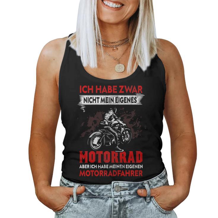 Women's Ich Habe Nicht Mein Own Motorcycle Motorcycle Rider Tank Top Frauen