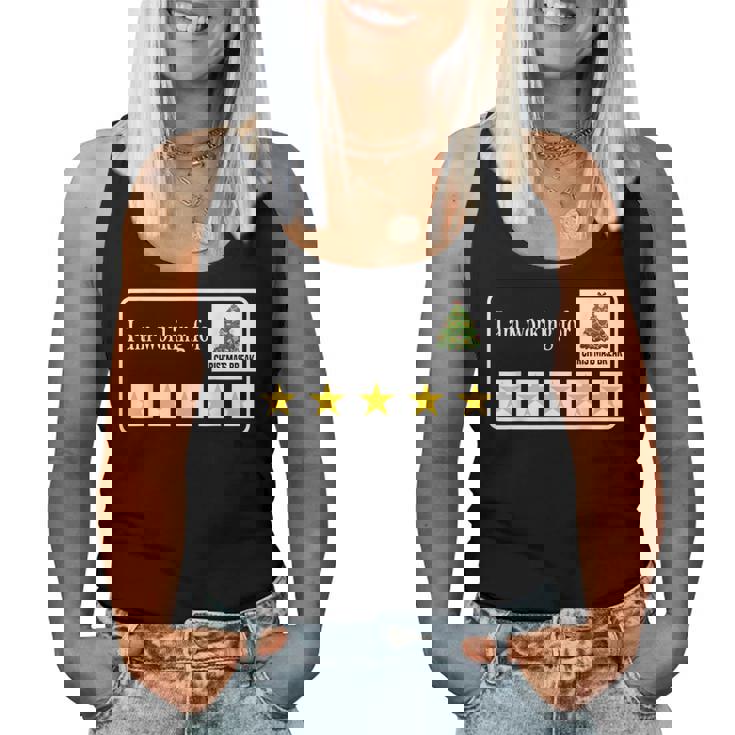 I Am Working For Christmas Break Teacher Christmas Women Tank Top