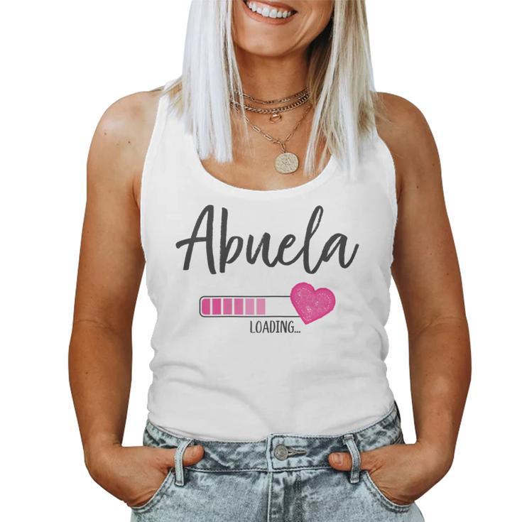 Abuela Esta Cargando Corazón Futura Abuela Loading Camiseta sin mangas para mujer