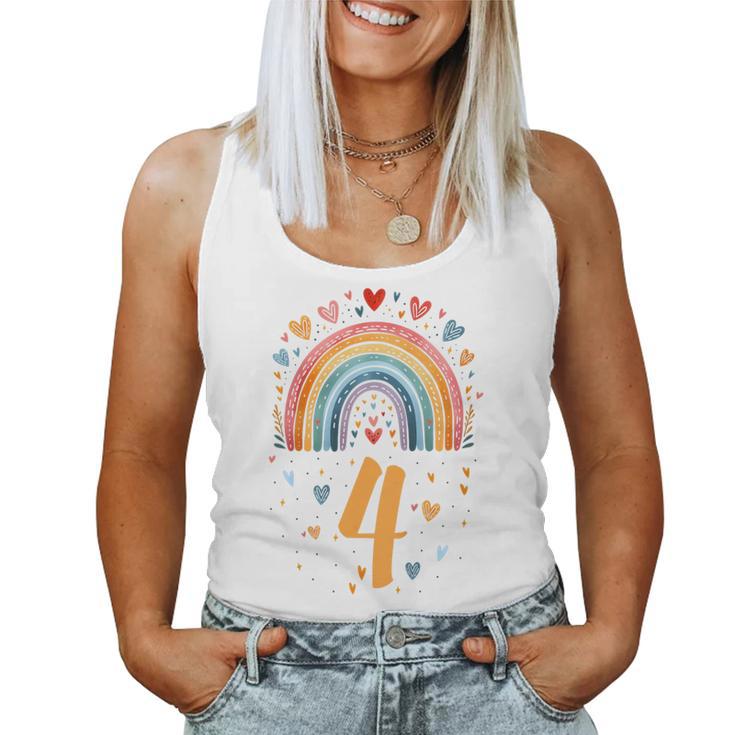 Children's Ich Binier 4 Jahre Rainbow Girl Tank Top Frauen