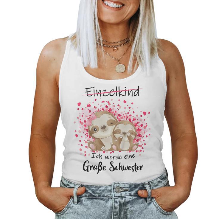 Children's Pregnancy Announce Ich Werde Große Schwester 2023 80 Tank Top Frauen