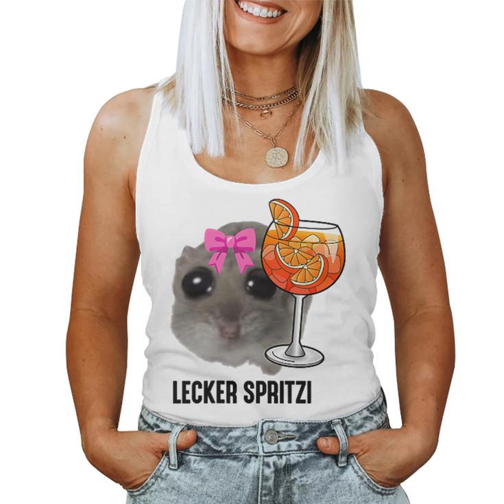 Delicious Spritzi X Sad Hamster Meme Girl Hallöchen Aperölchen Tank Top Frauen